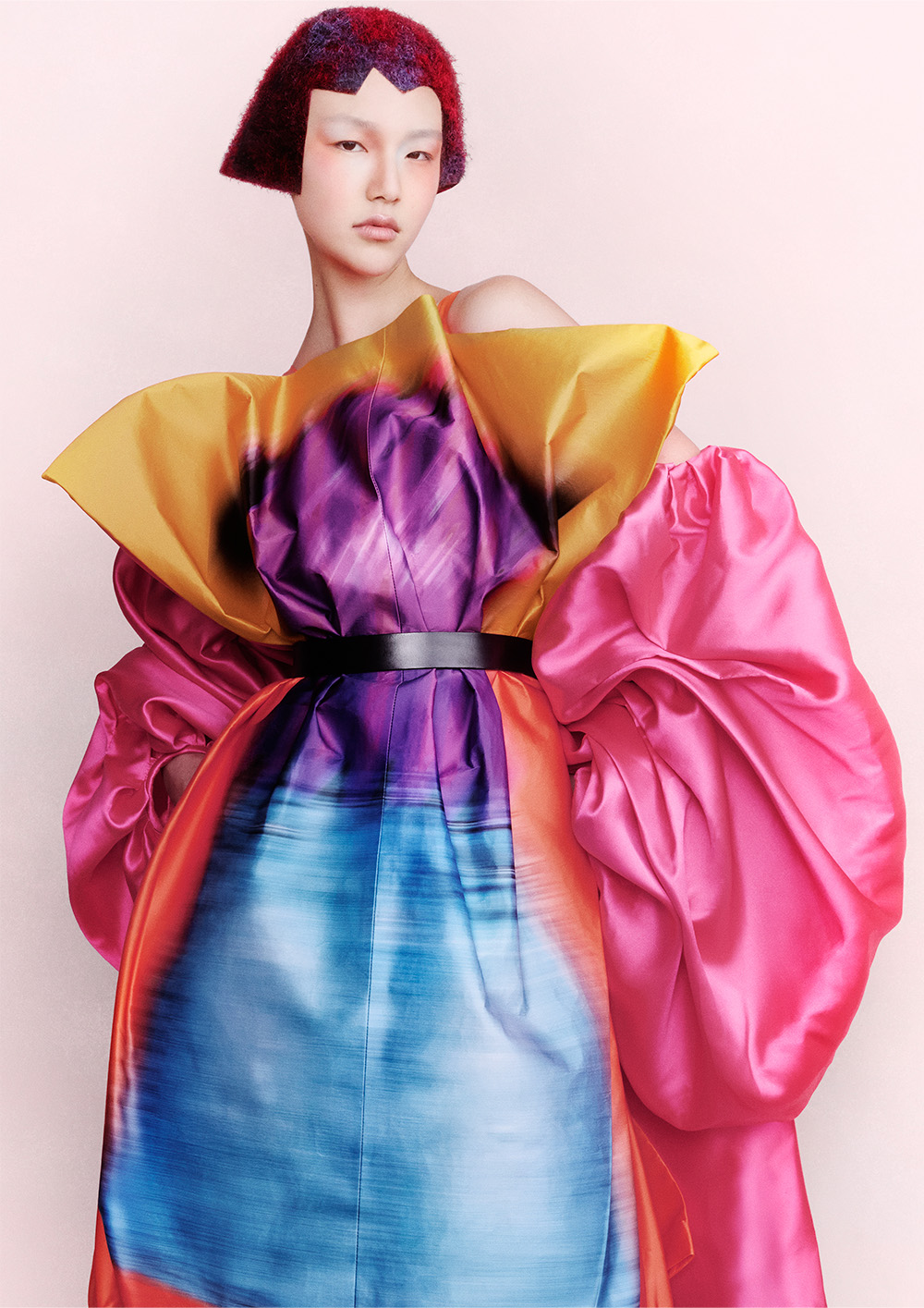 Avant Garde Micro Bob Headpiece - Lauren McCowan - LUCID FUTURISM Collection